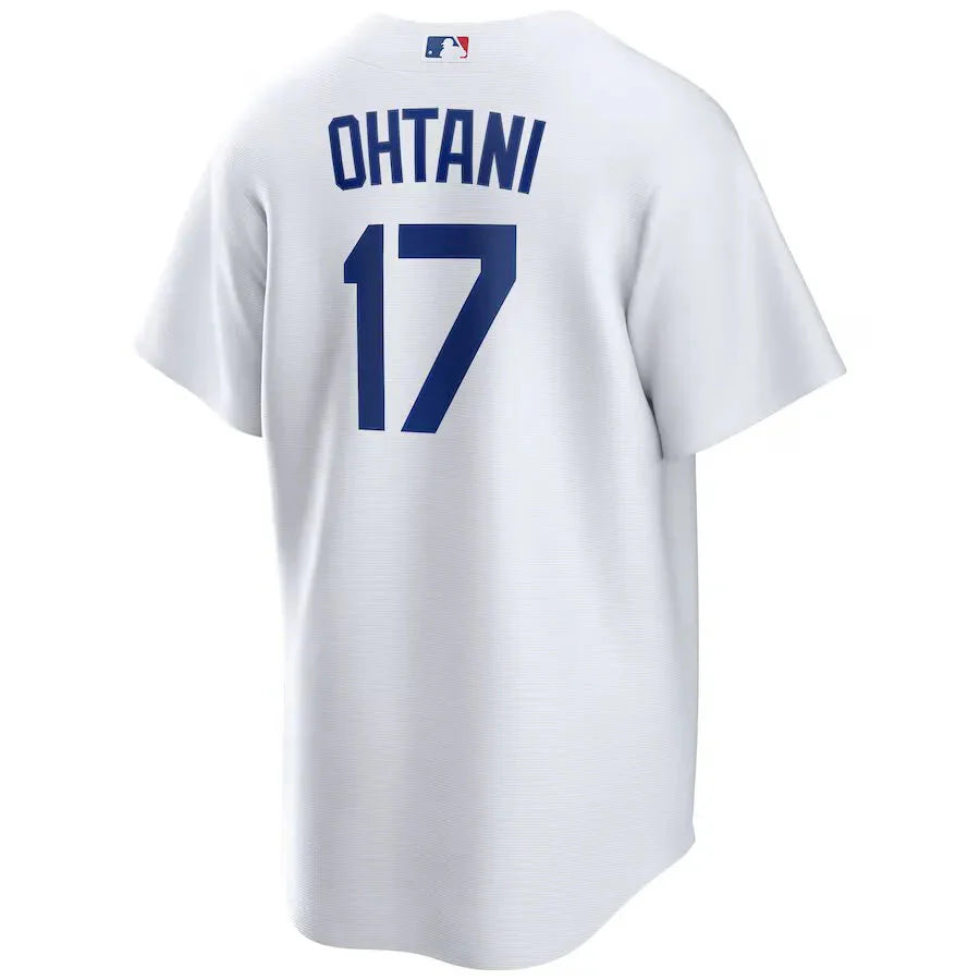 Jersey MLB Los Angeles Dodgers I Torcedor Masculina Branca Shohei Ohtani 17