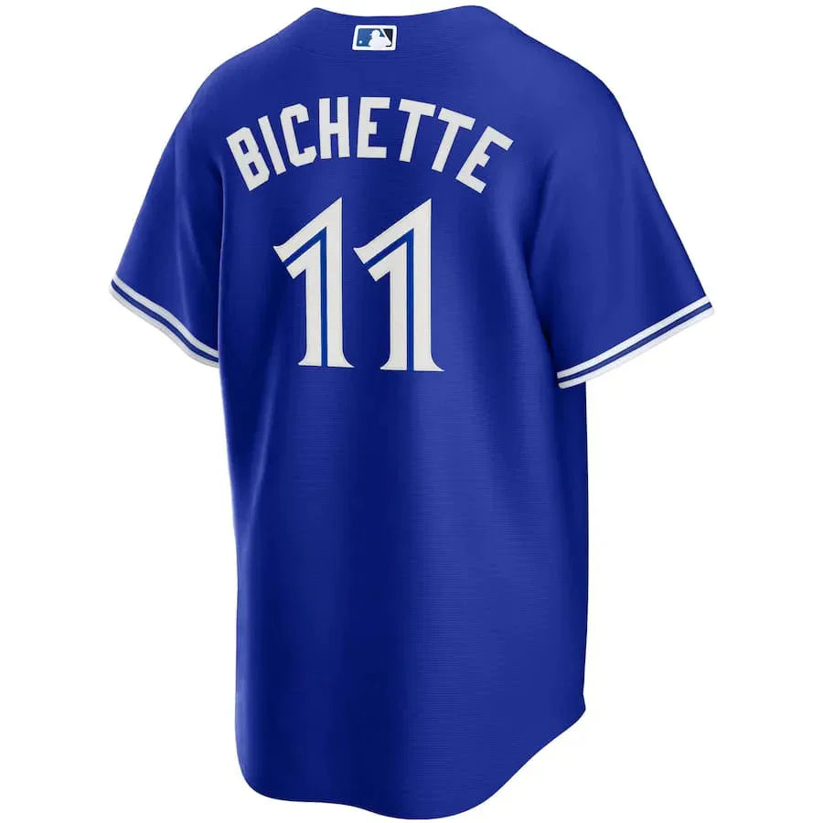 Jersey MLB Toronto Blue Jays II Torcedor Masculina Azul Bo Bichette 11