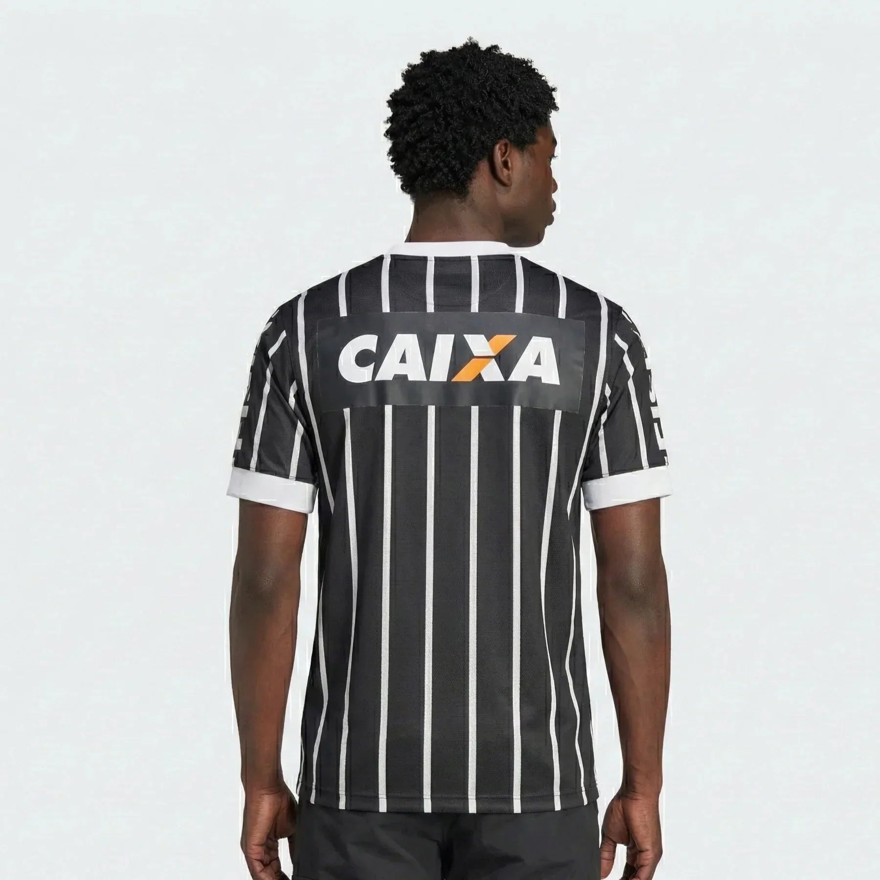 Jersey Retrô Corinthians Away 2013 Preta/Branca Men's