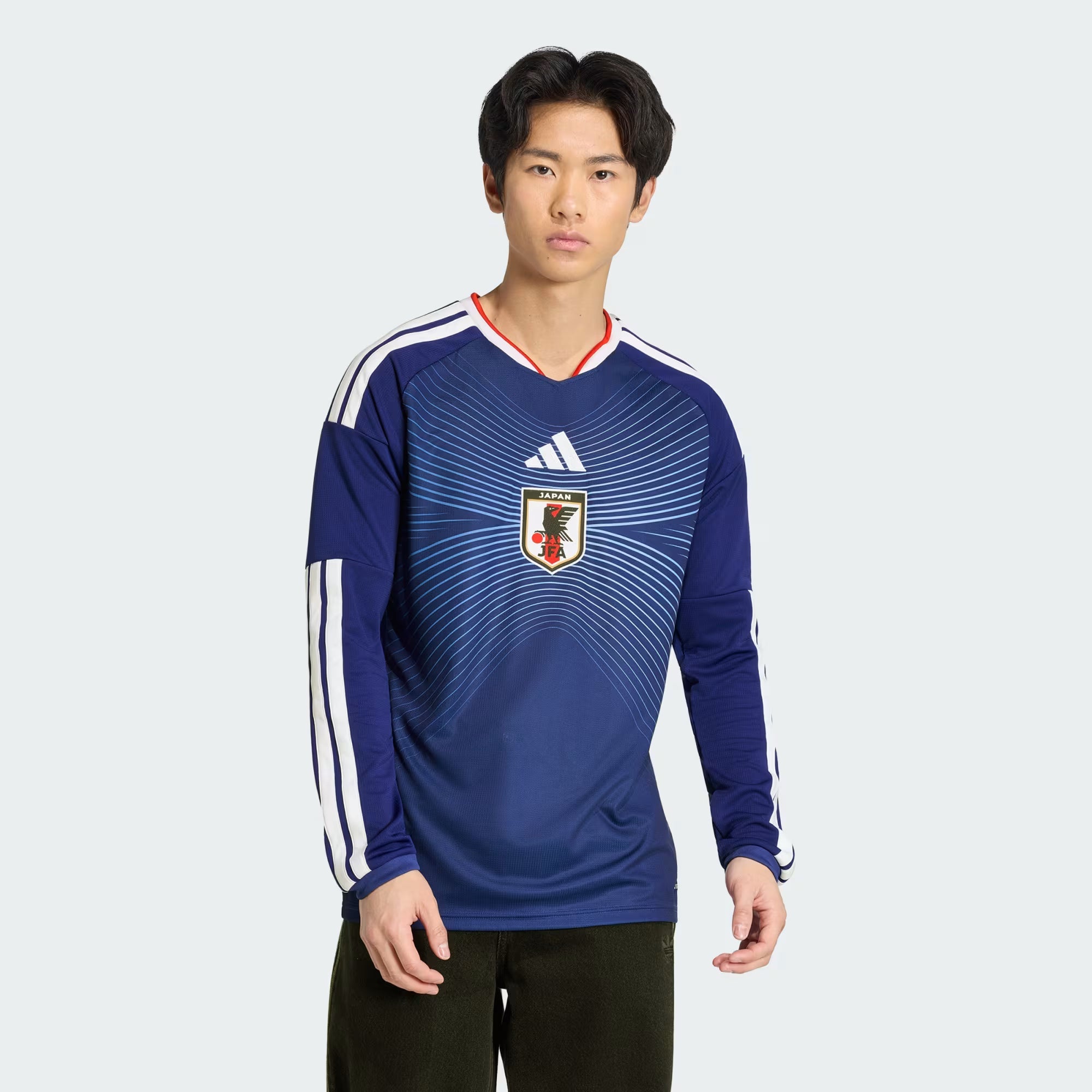 Japan 26 Home Long Sleeve Jersey - Fan Version