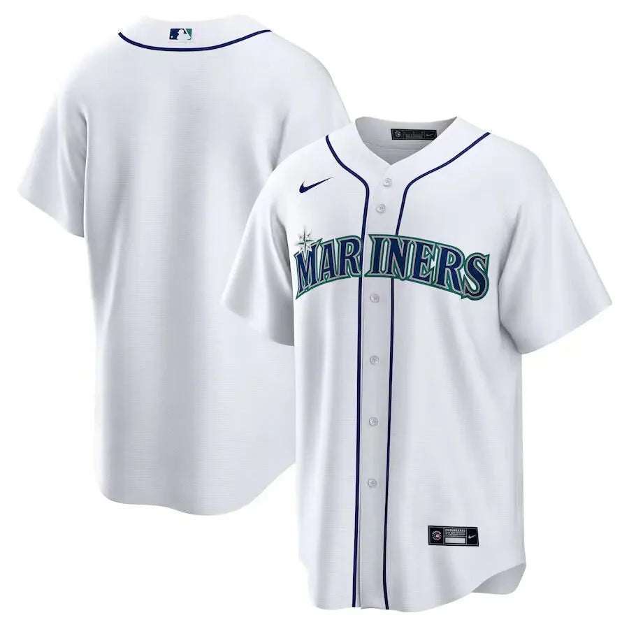 Jersey MLB Seattle Mariners Home Torcedor Masculina Branca
