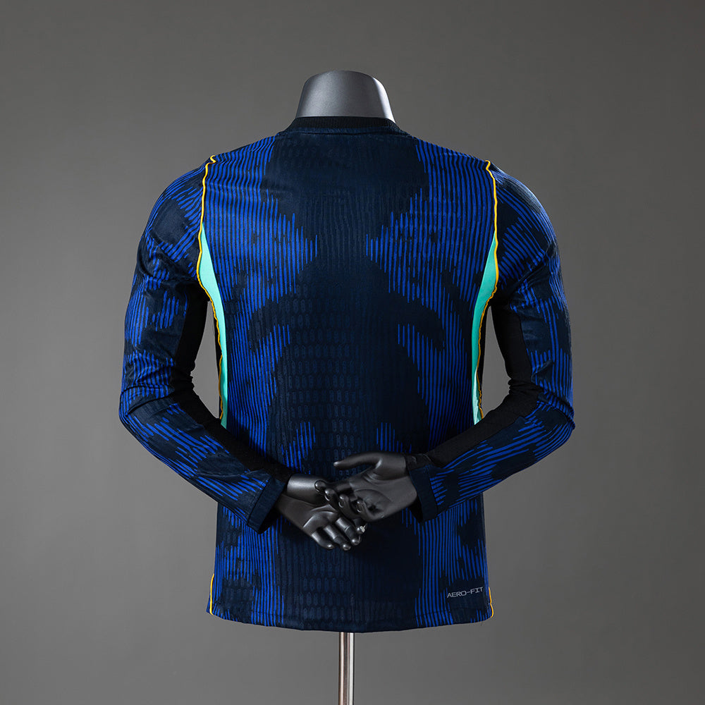 Brazil 2026 Away Player Version Long-Sleeve Jersey [Slim Fit]